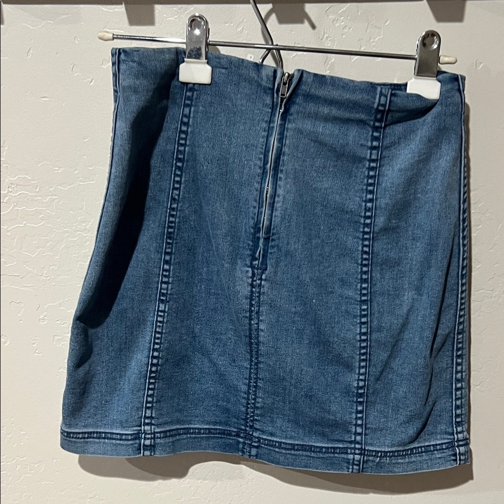 Free People Denim Blue Women's Skirt - Picture 3 of 3